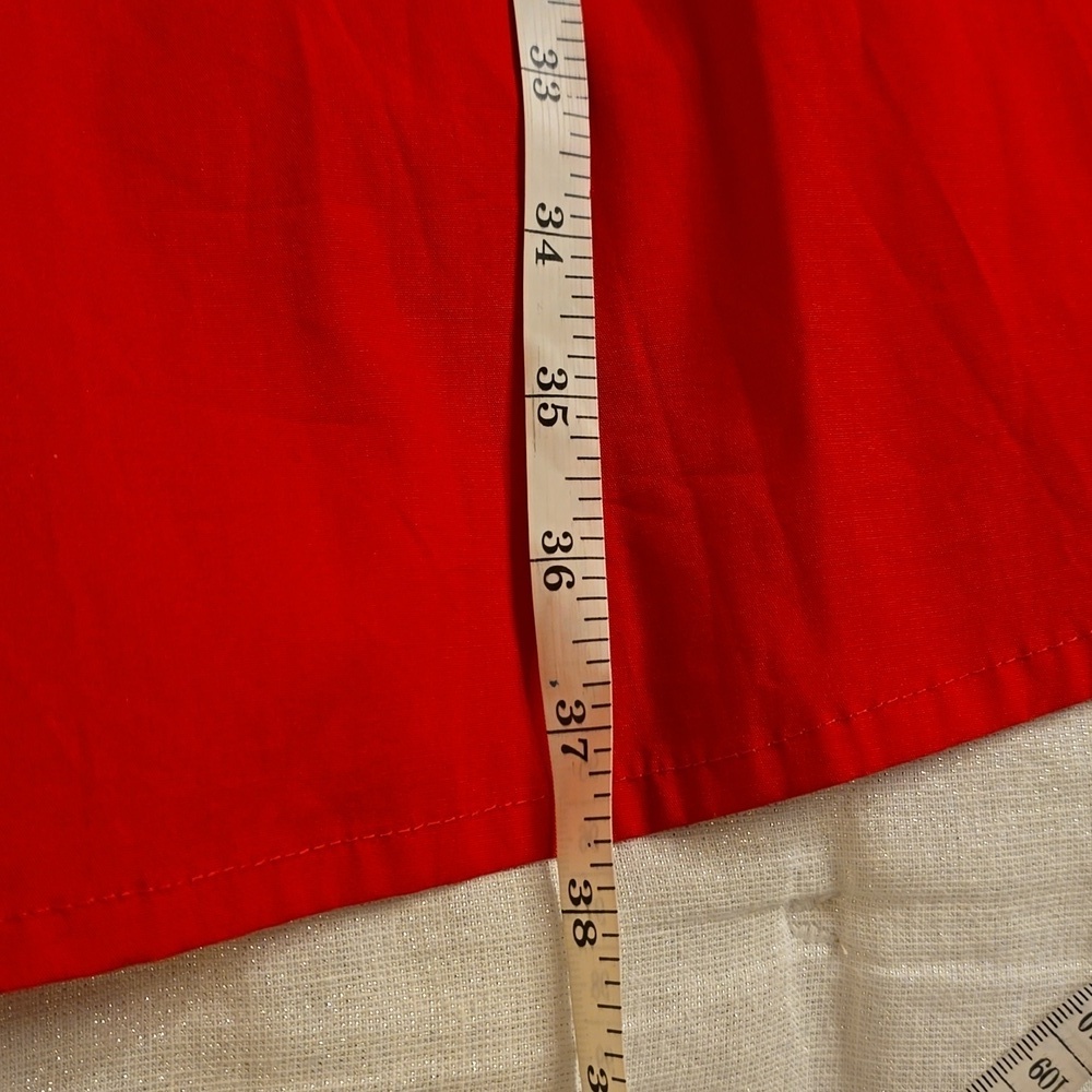 eShakti Cotton Vibrant Red Mini Dress - Picture 9 of 16